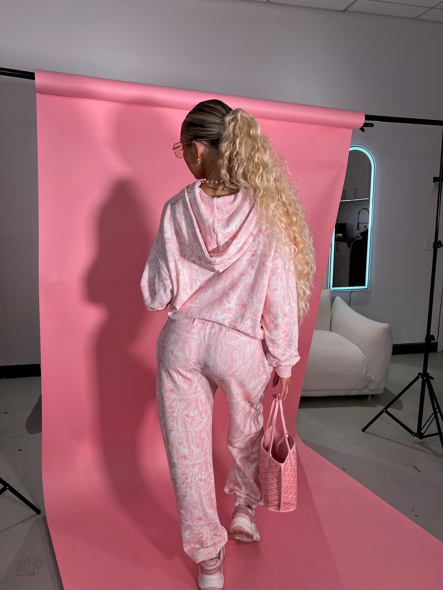 Boys Lie Pink Manhunt Racer Hoodie