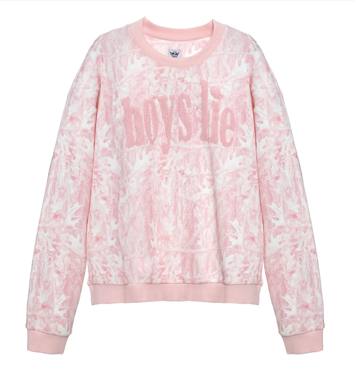 BOYS LIE PINK MANHUNT KARA CREWNECK