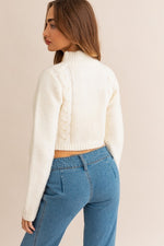 Night Out Cropped Cable Knit