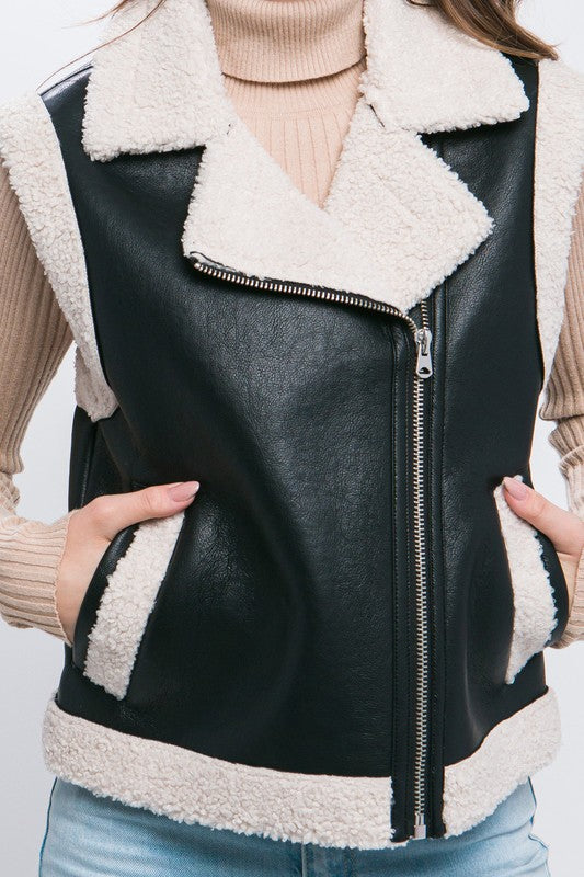 Vegan Leather Vest