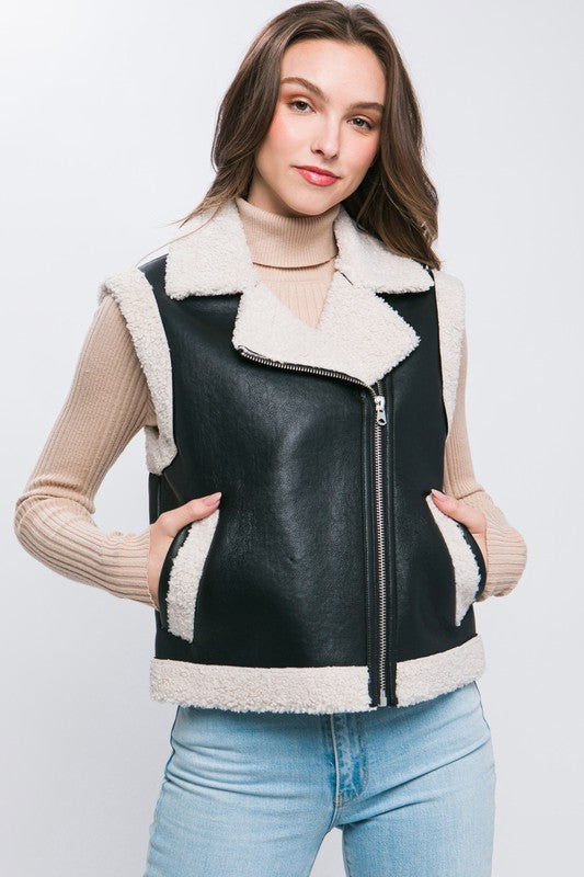 Vegan Leather Vest