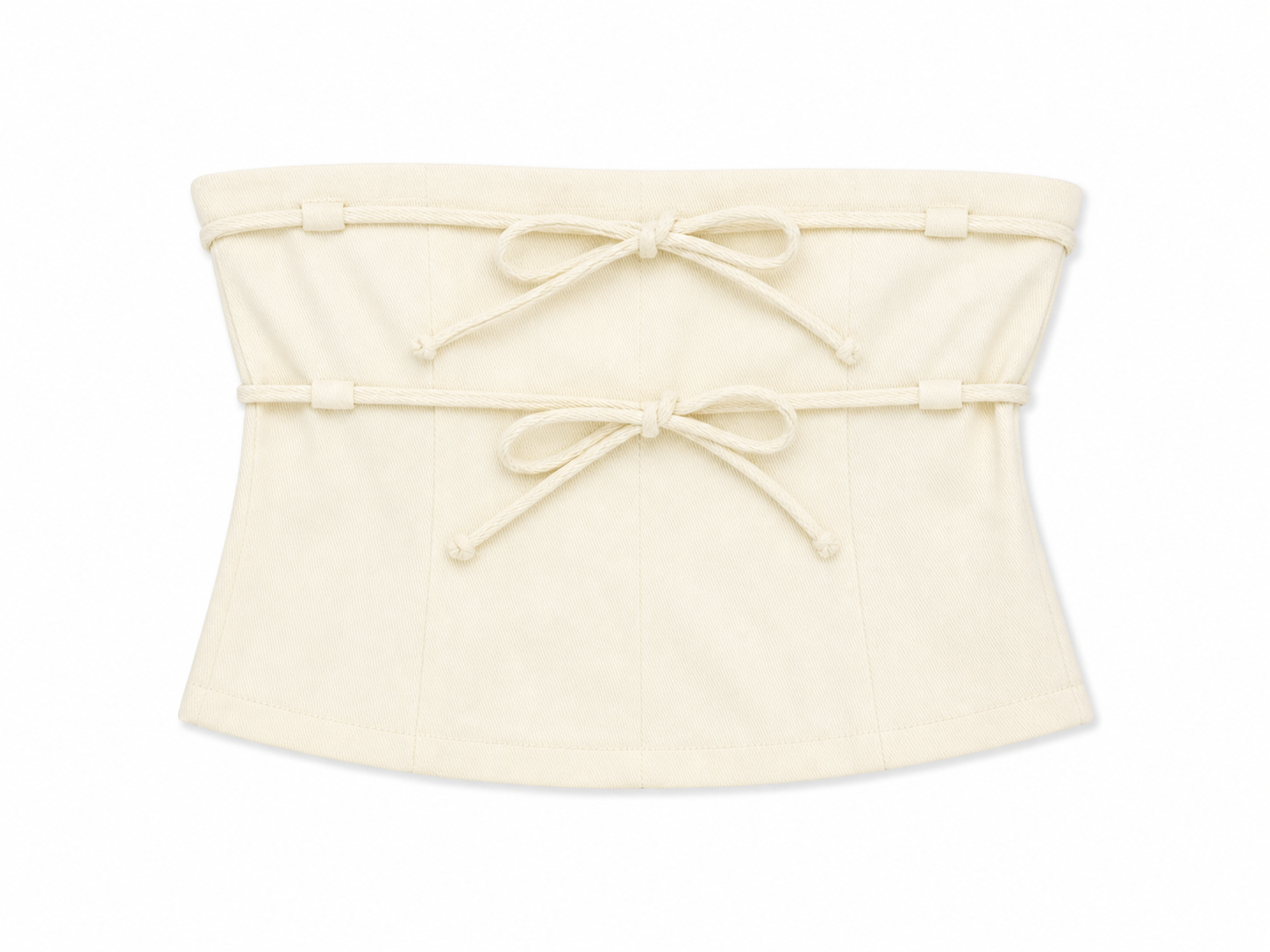 PrettyGarbage Denim Tube Top