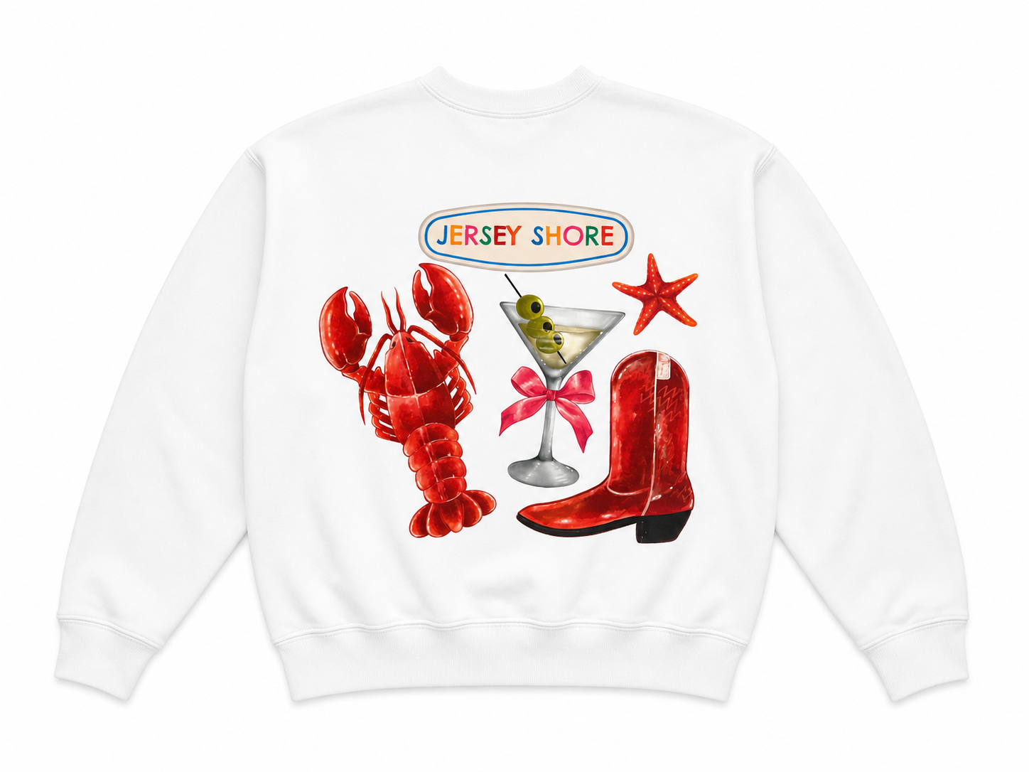 Jersey Shore Vibes Crewneck Sweatshirt