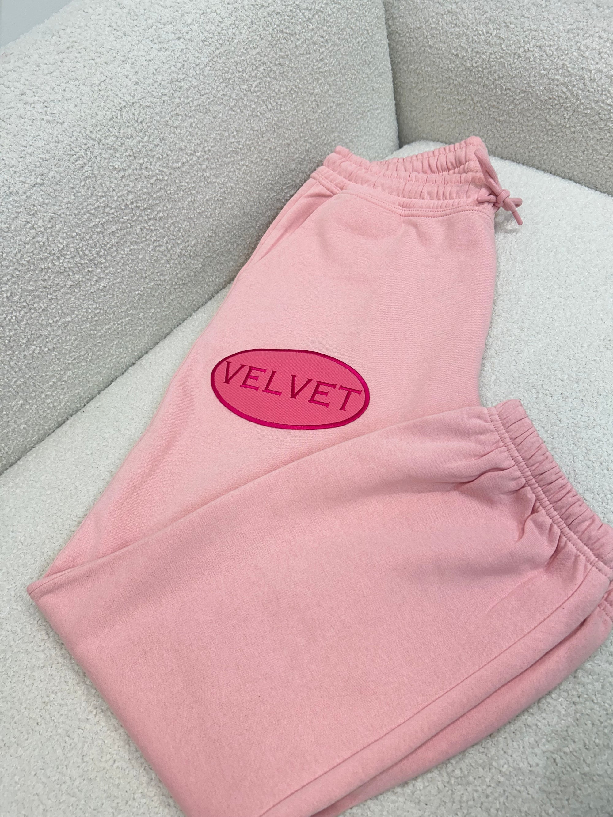 Velvet Patch Sweat Pants