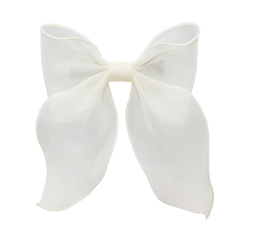 Emi Jay Bow Barette In Oyster