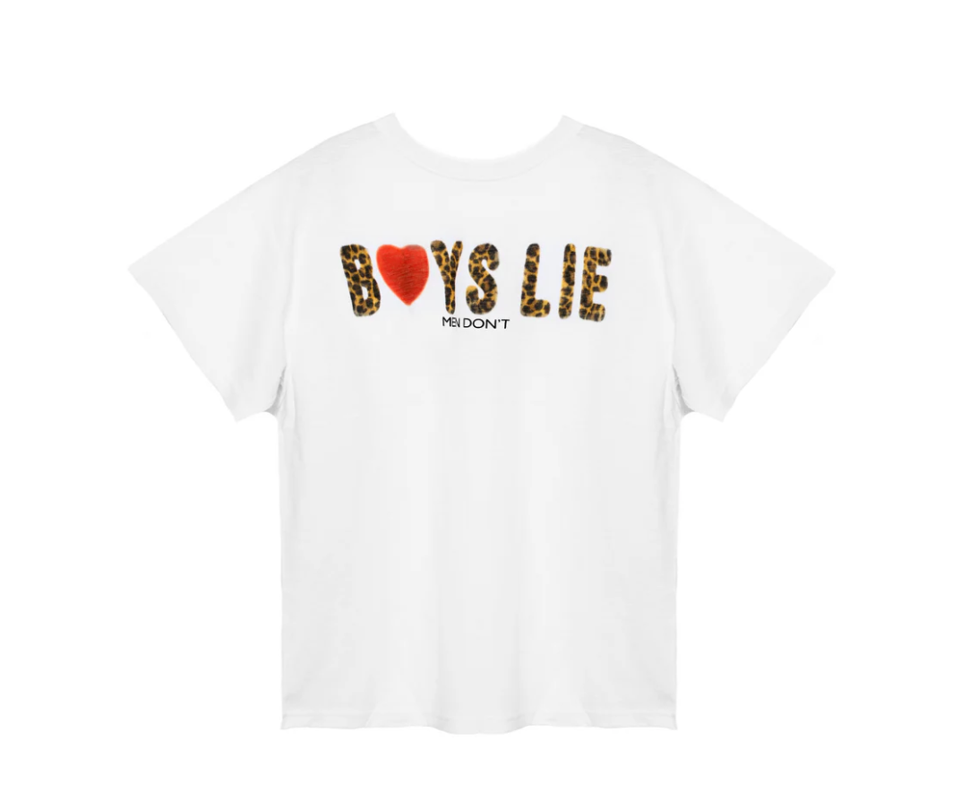 Boys Lie The Caitlyn Coded Slub Boyfriend Tee