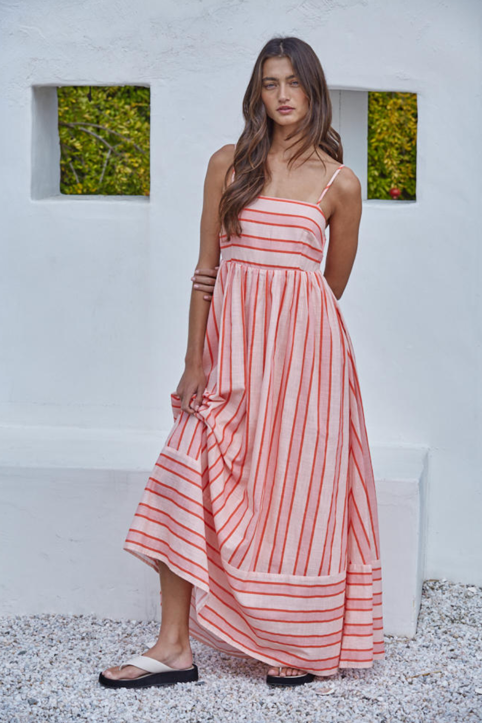 Rosy Coastline Dress