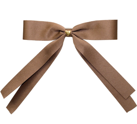 Emi Jay "Bow Barrette Hair Clip" in Toasted Sugar