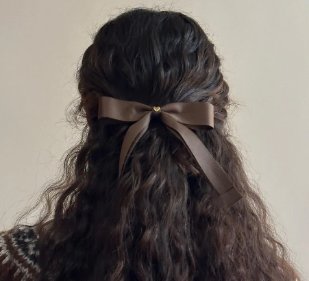 Emi Jay "Bow Barrette Hair Clip" in Toasted Sugar