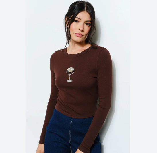 Espresso Martini Beaded Tee