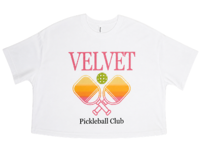 Pickleball Club Cropped Tee