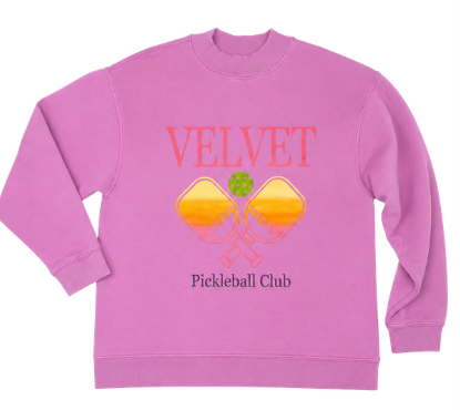 Pickleball Club Mockneck Sweatshirt