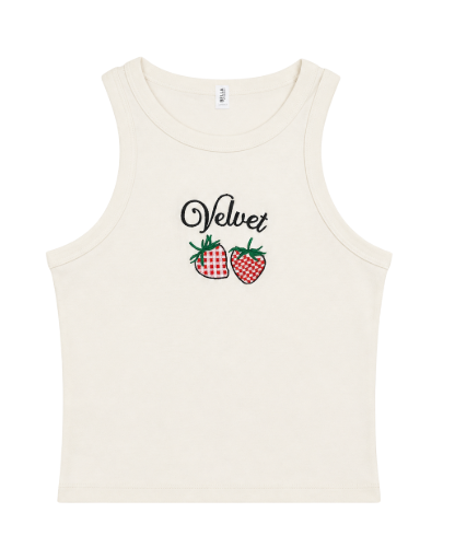 Velvet Strawberry Tank