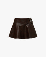 We Wore What Leather Mini Skirt